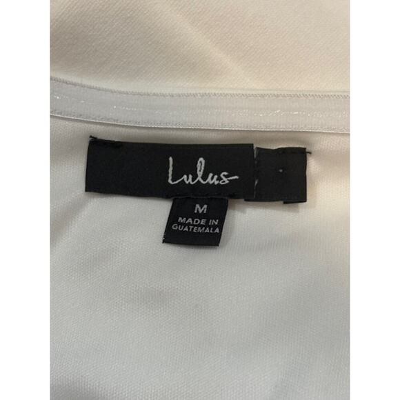 Lulus “Adorable Sultriness” White Strapless Bow Bodycon Midi Dress – Medium - Picture 10 of 11